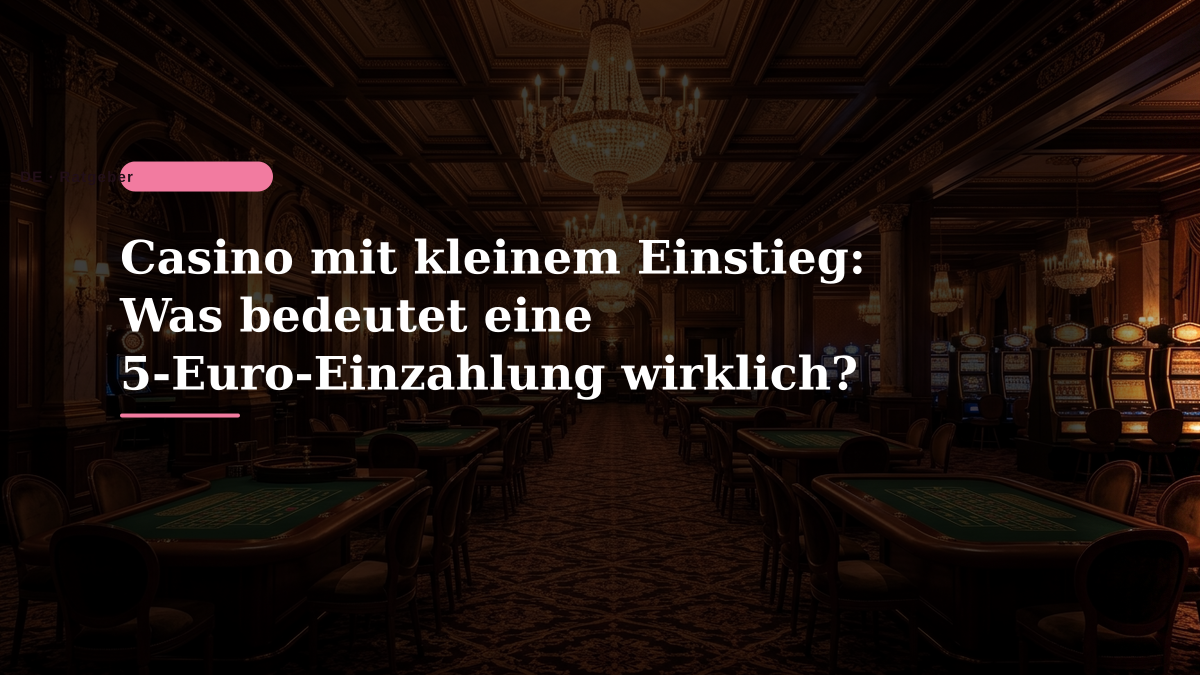 Casino mit kleinem Einstieg: Was bedeutet eine 5-Euro-Einzahlung wirklich?
