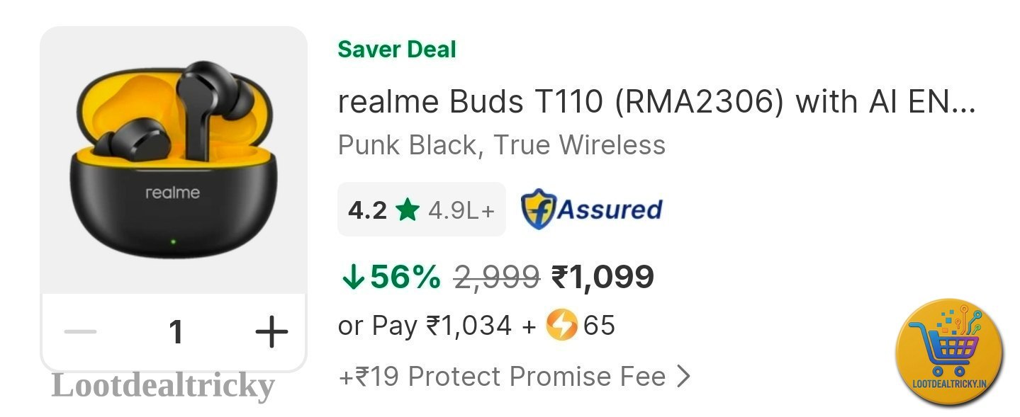 Realme Buds T110 – Just ₹1099 | Limited Time Loot Offer Realme Buds T110 – Just ₹1099 | Limited Time Loot Offer