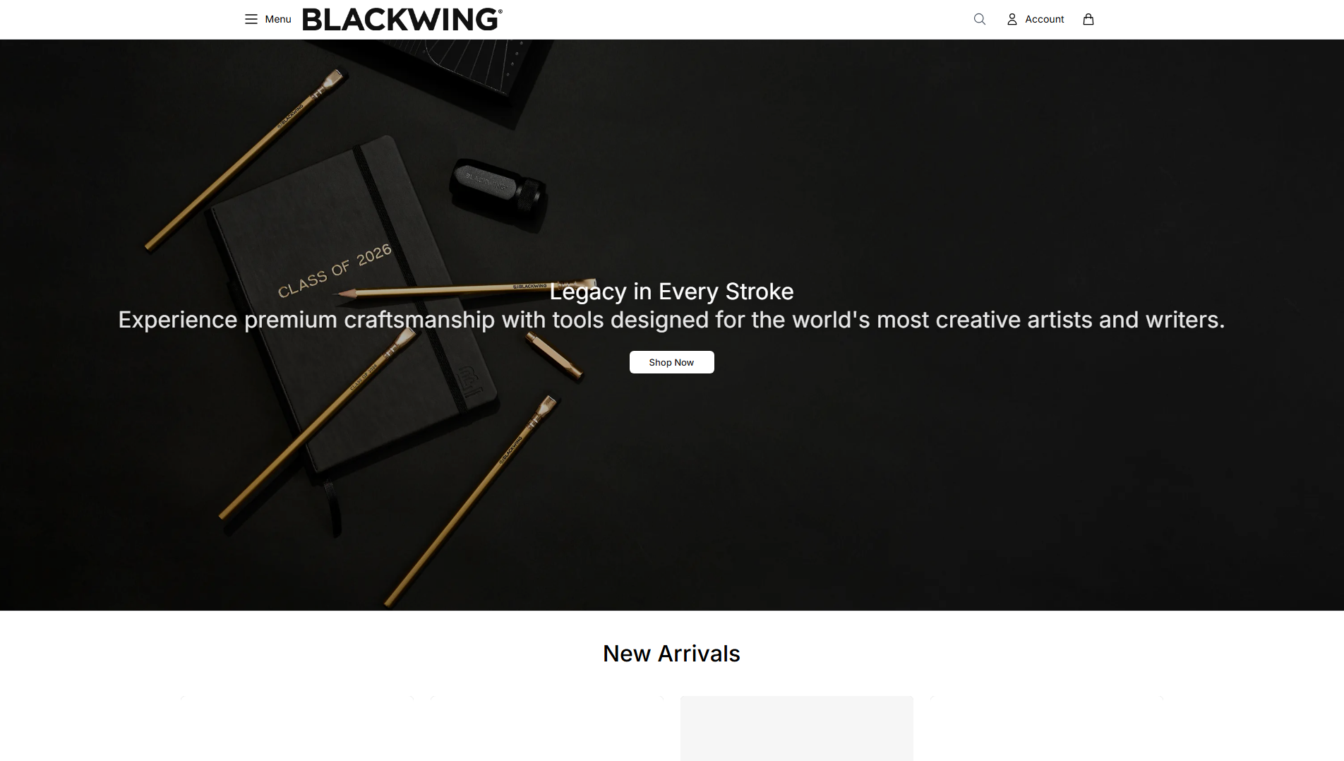 Primary capture · blackwing602.shop
