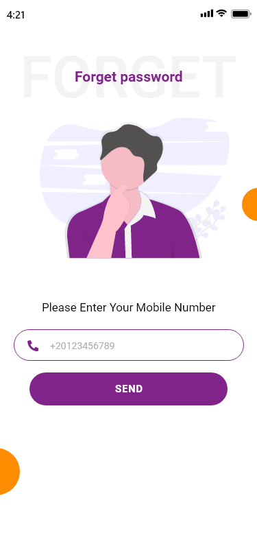 Forgot Password Screen