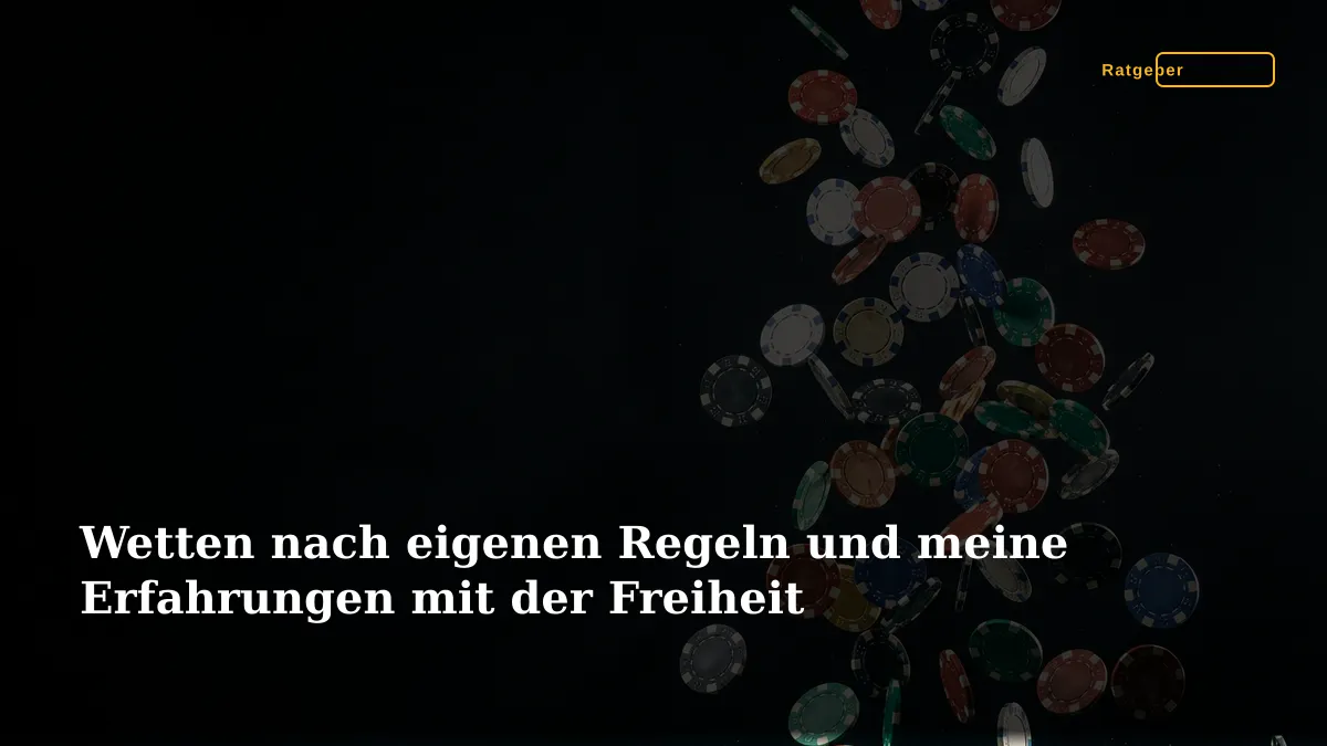 Wetten nach eigenen Regeln und meine Erfahrungen mit der Freiheit