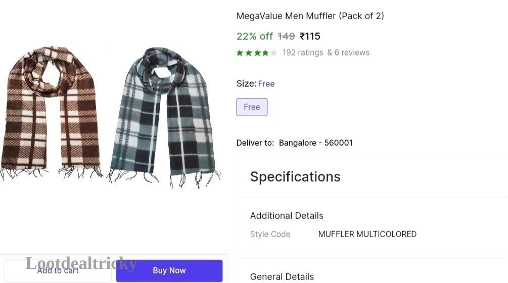 Men Muffler Pack – Just ₹115 | Loot Deal