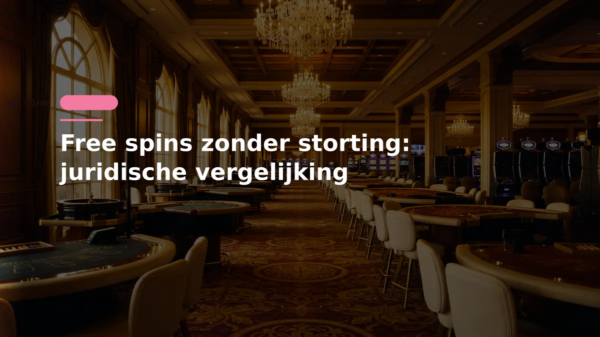 Free spins zonder storting: juridische vergelijking