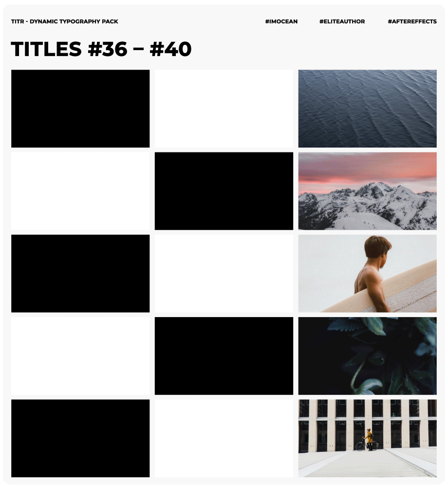 TITR | Dynamic Typography Pack - 15