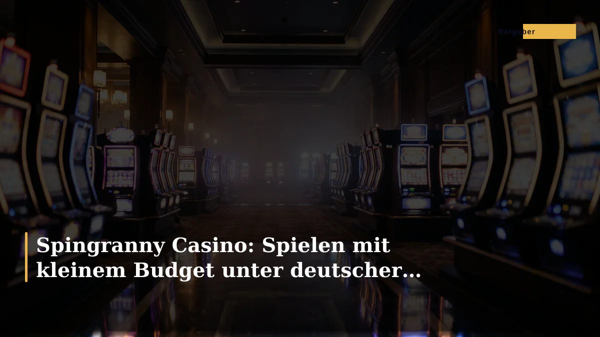 Spingranny Casino: Spielen mit kleinem Budget unter deutscher Regulierung
