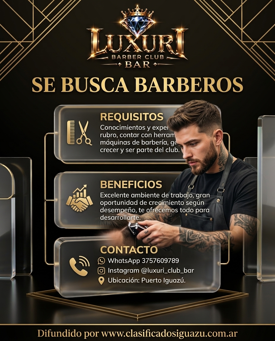 Se Buscan Barberos en Puerto Iguazu
