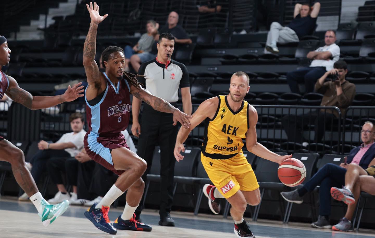 Ήττα (76-66) για την ΑΕΚ κόντρα στην Τράμπζονσπορ στην Κωνσταντινούπολη