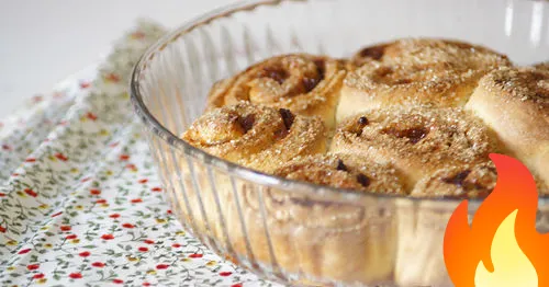 Постер Творожные плюшки с яблоками