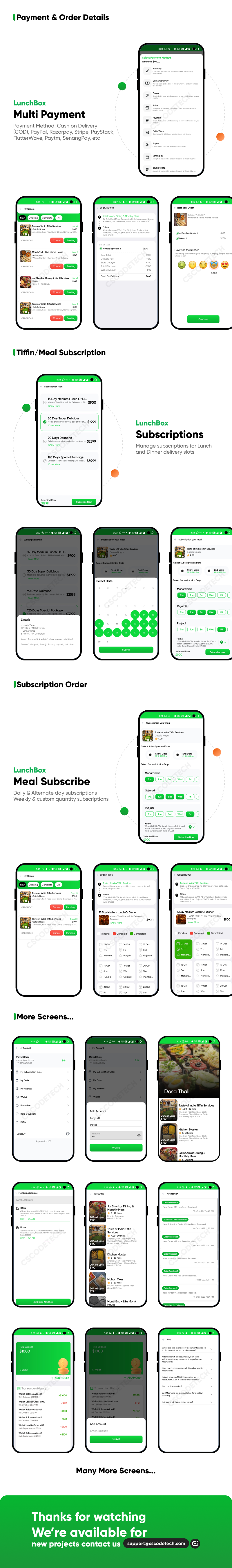 LunchBox - Tiffin Delivery | Subscription | Multi Food Delivery App | Swiggy Clone App Full Solution