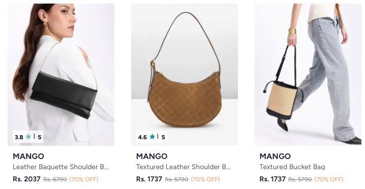Mango Women Handbags – Lowest Price Get 70% OFF Today
