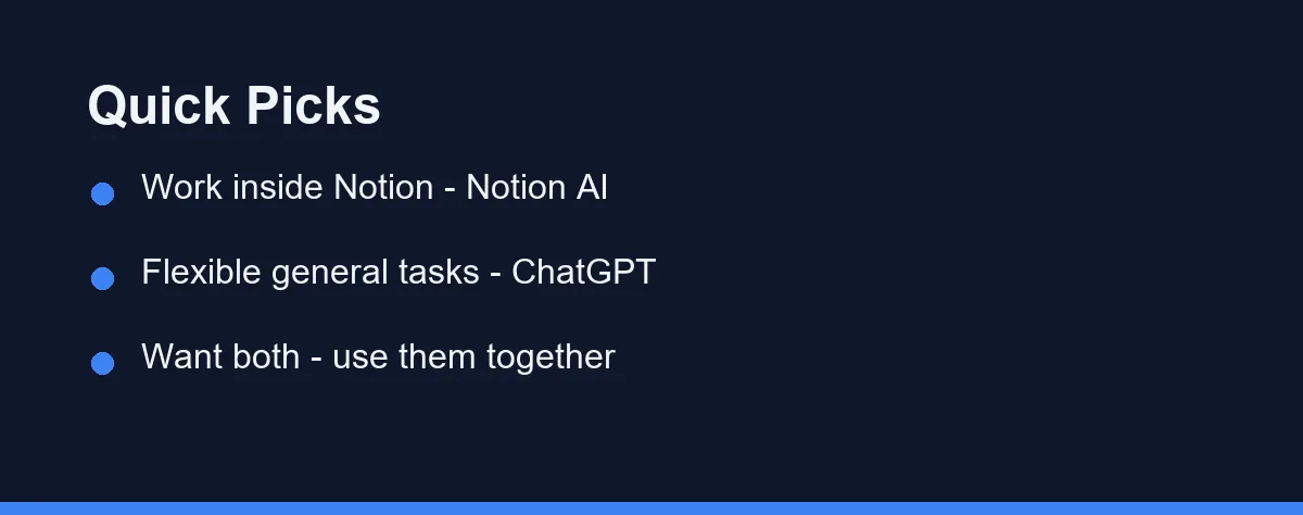 Quick Picks