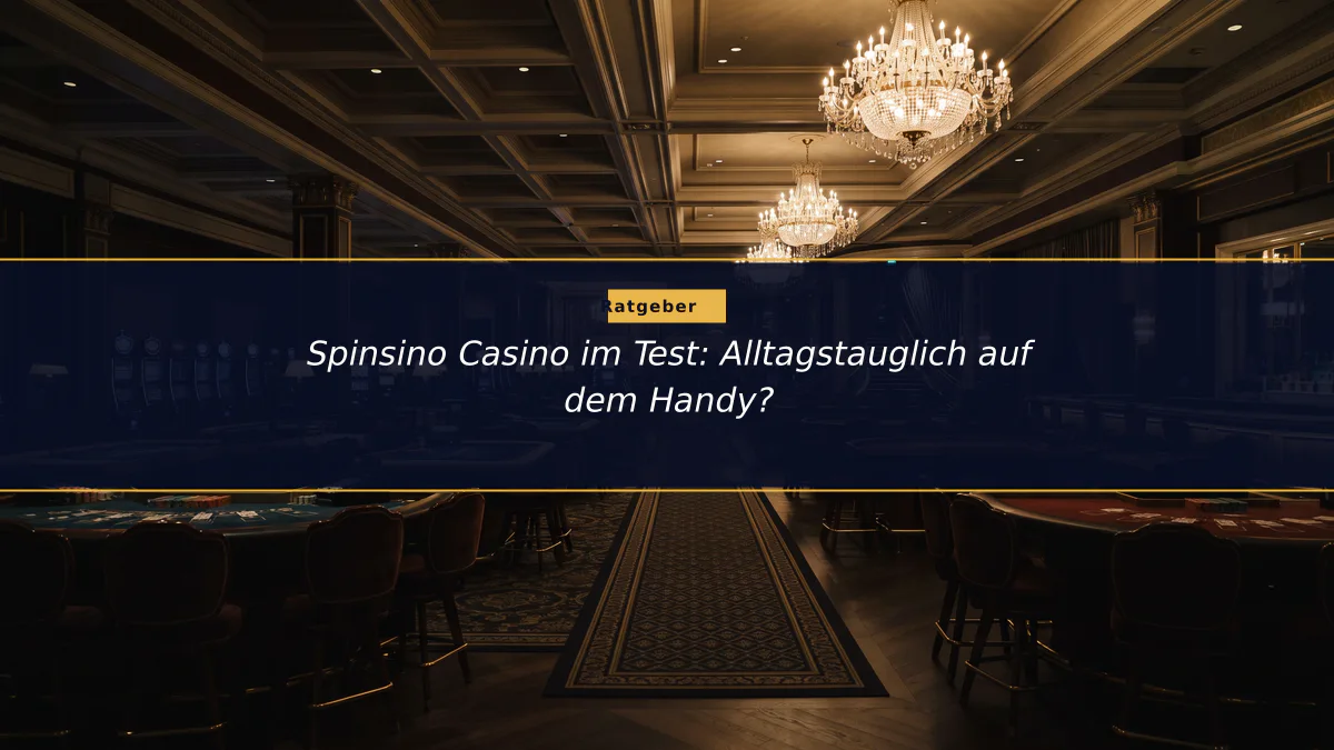 Spinsino Casino im Test: Alltagstauglich auf dem Handy?