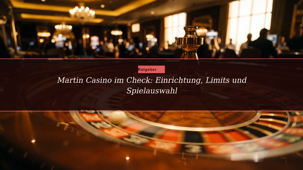 Martin Casino im Check: Einrichtung, Limits und Spielauswahl