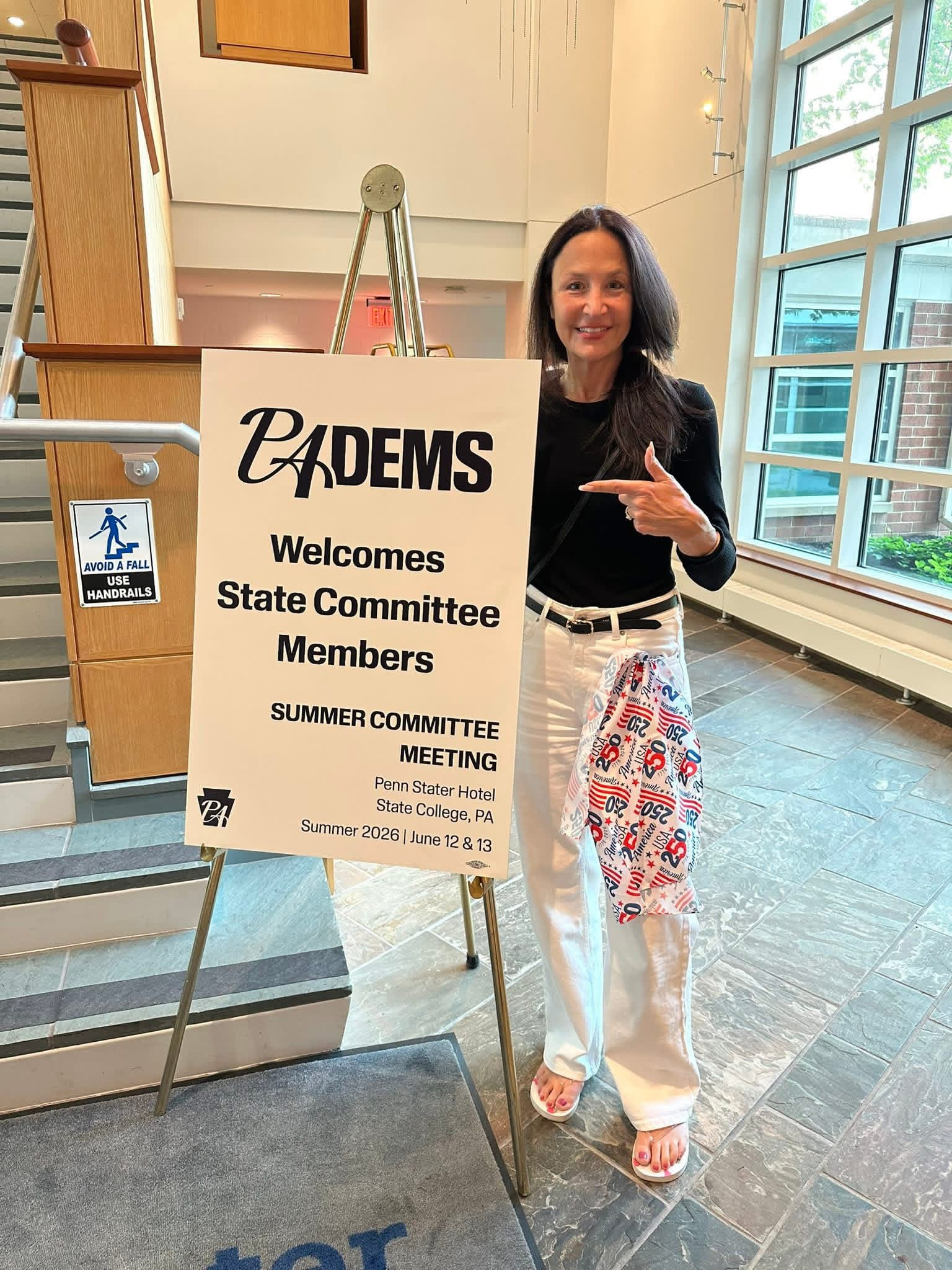 Michelle Milan McFall at the PA Democratic State Committee Summer Meeting