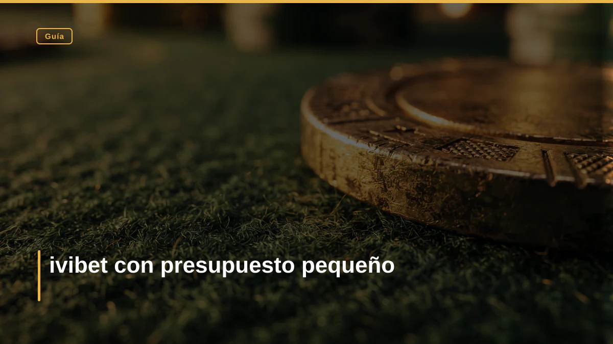 ivibet con presupuesto pequeño