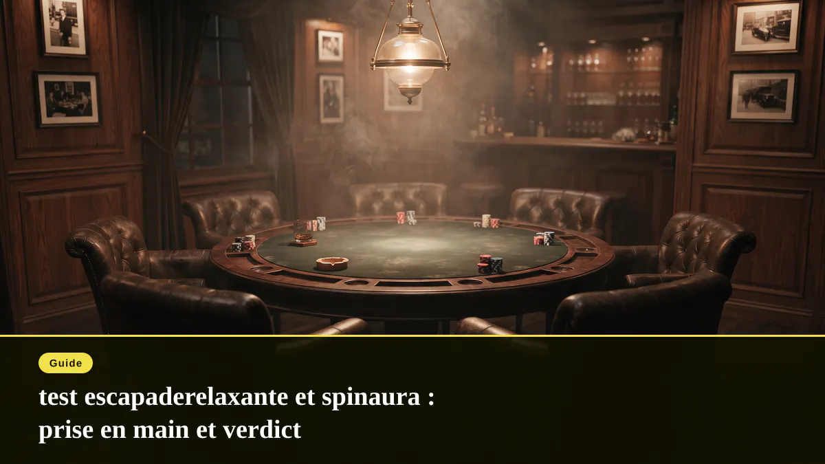 test escapaderelaxante et spinaura : prise en main et verdict