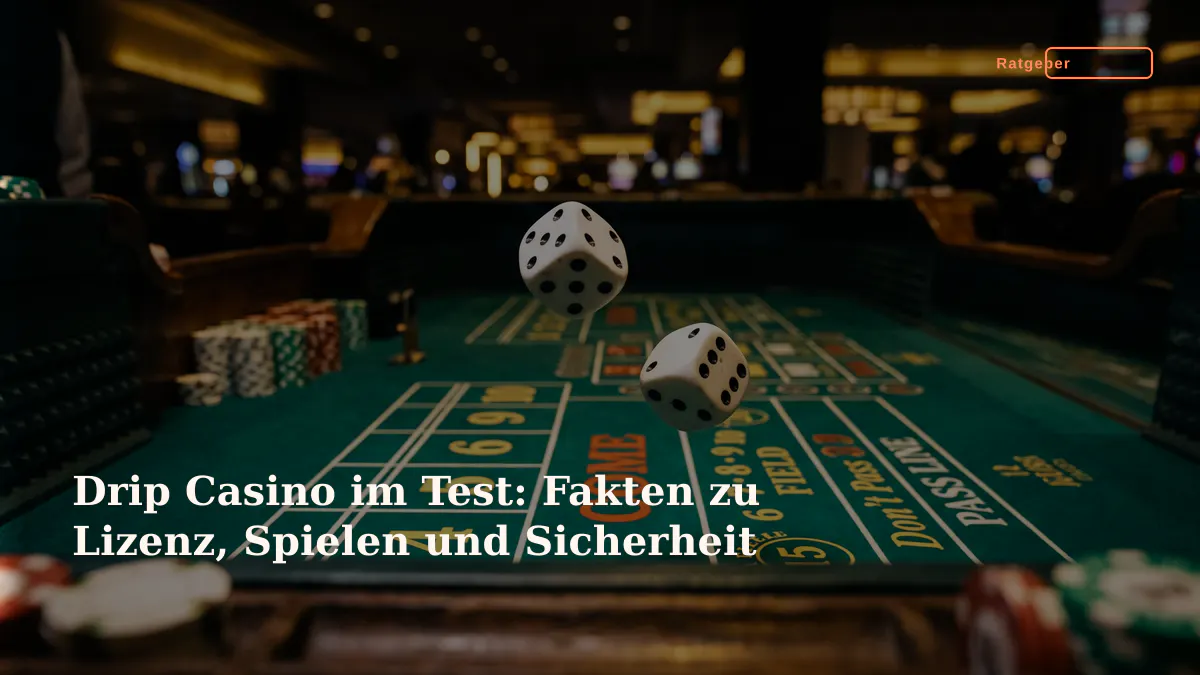 Drip Casino im Test: Fakten zu Lizenz, Spielen und Sicherheit