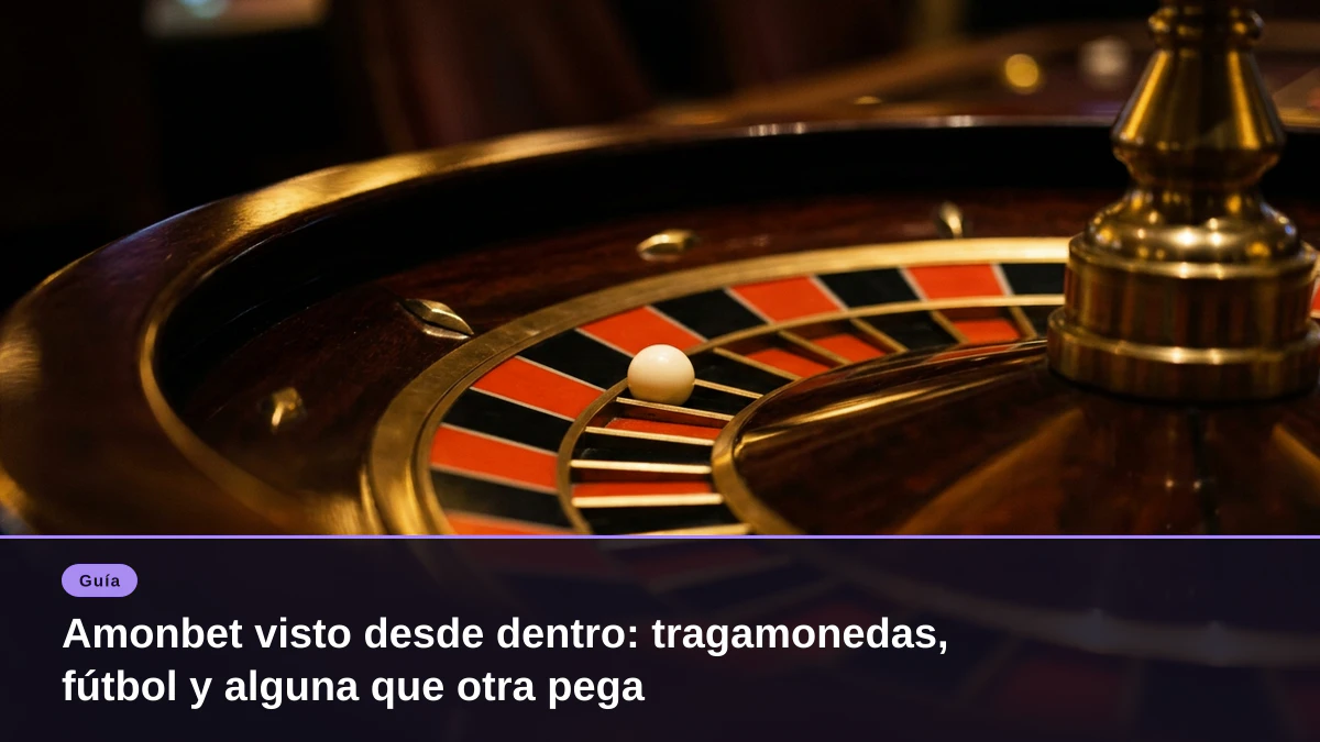 Amonbet visto desde dentro: tragamonedas, fútbol y alguna que otra pega