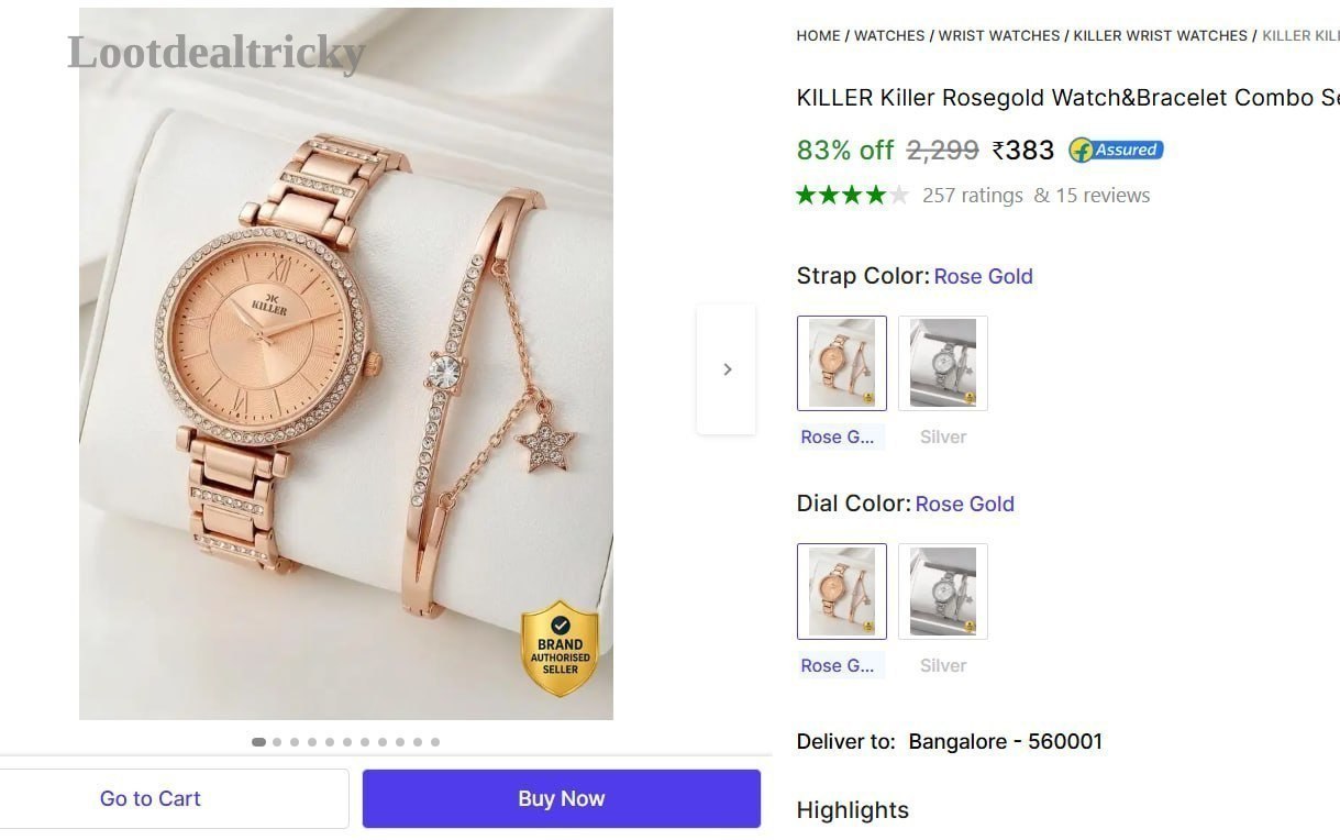bracelet Analog Watch Offer Image