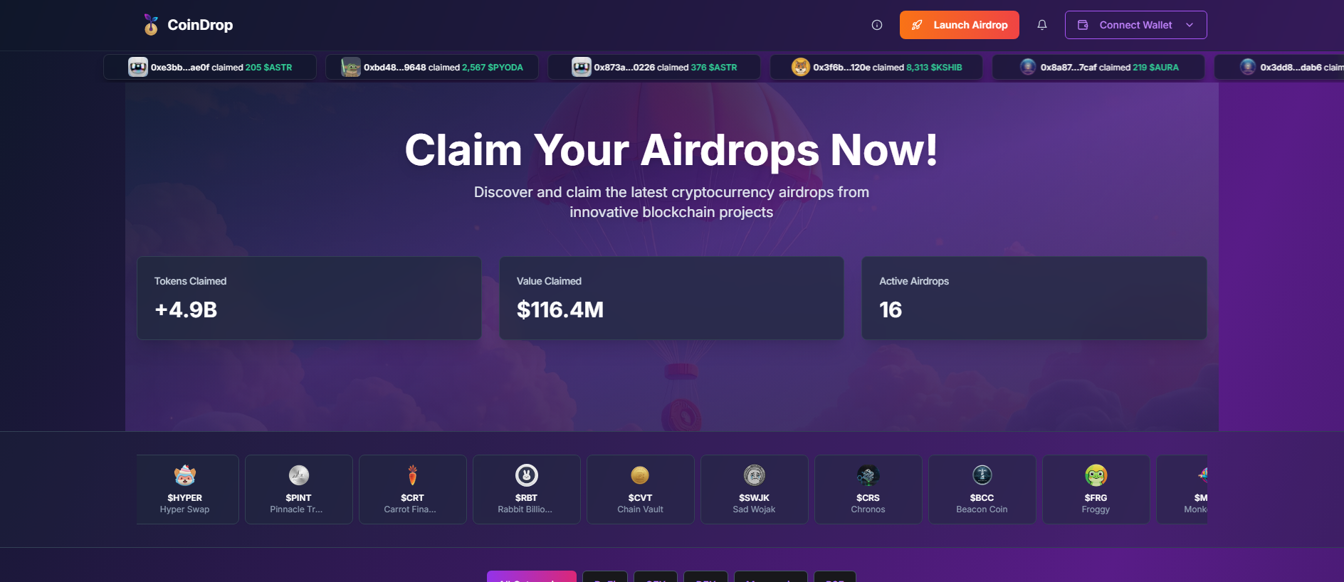 Stored capture of coindrop.site