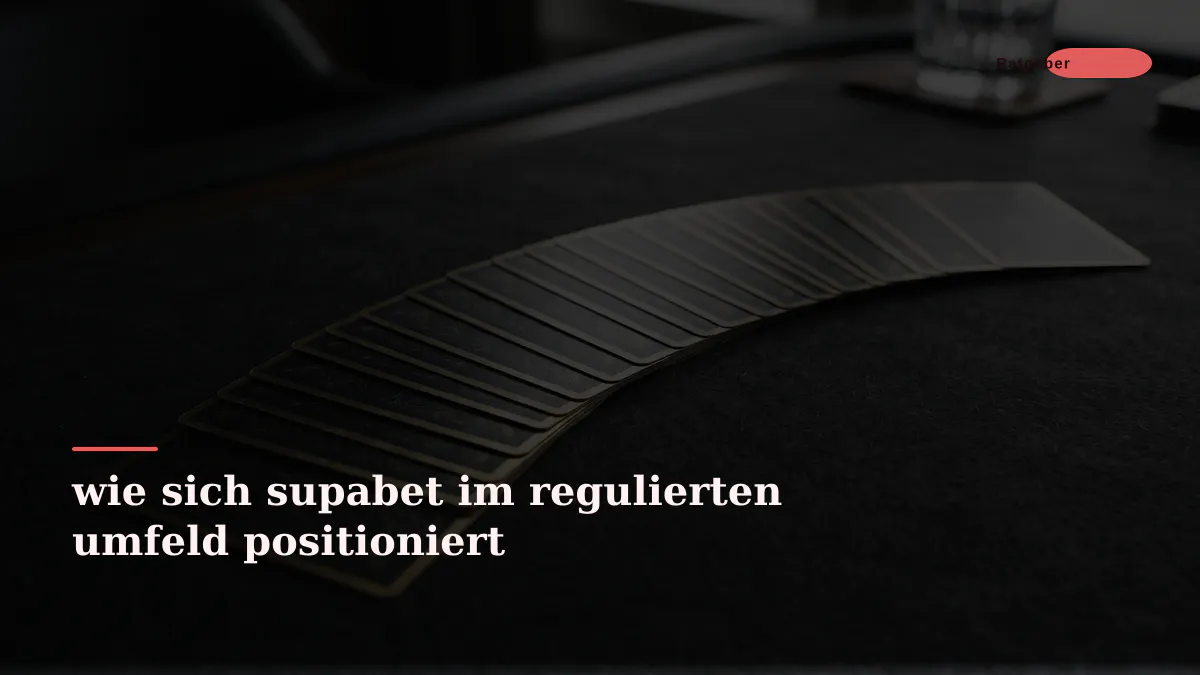 wie sich supabet im regulierten umfeld positioniert