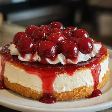 Delicious Cicis Cherry Dessert Pizza