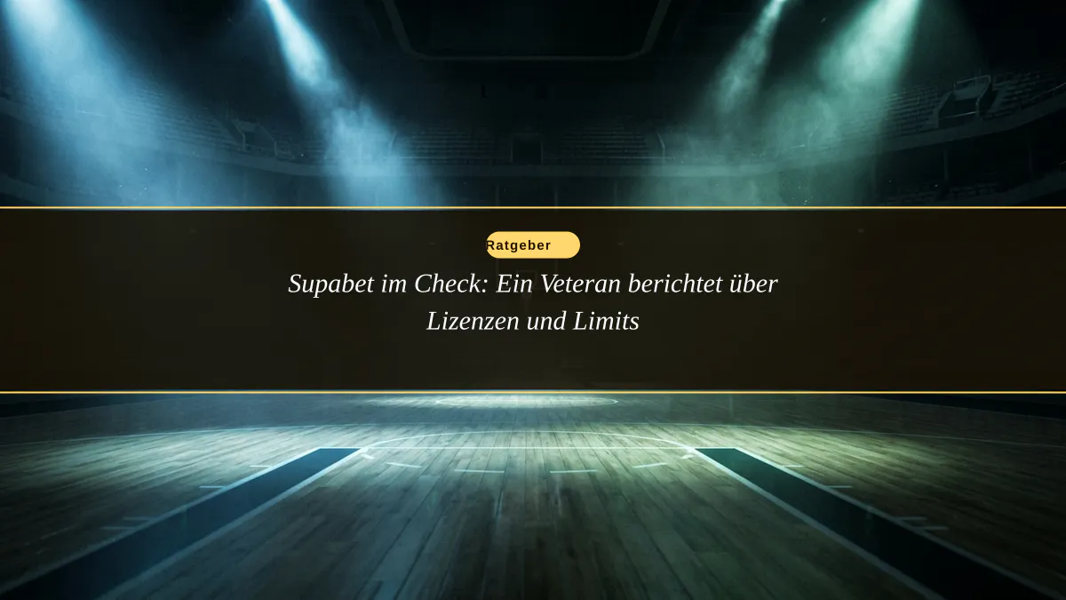 Supabet im Check: Ein Veteran berichtet über Lizenzen und Limits