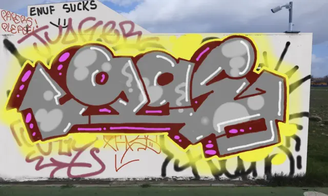 Graffiti artwork by Bab