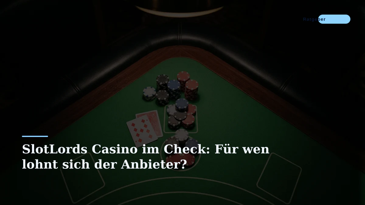 SlotLords Casino im Check: Für wen lohnt sich der Anbieter?