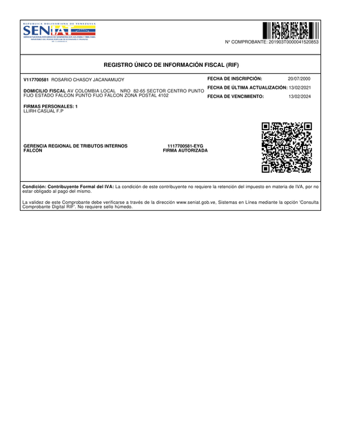 rif V117700581