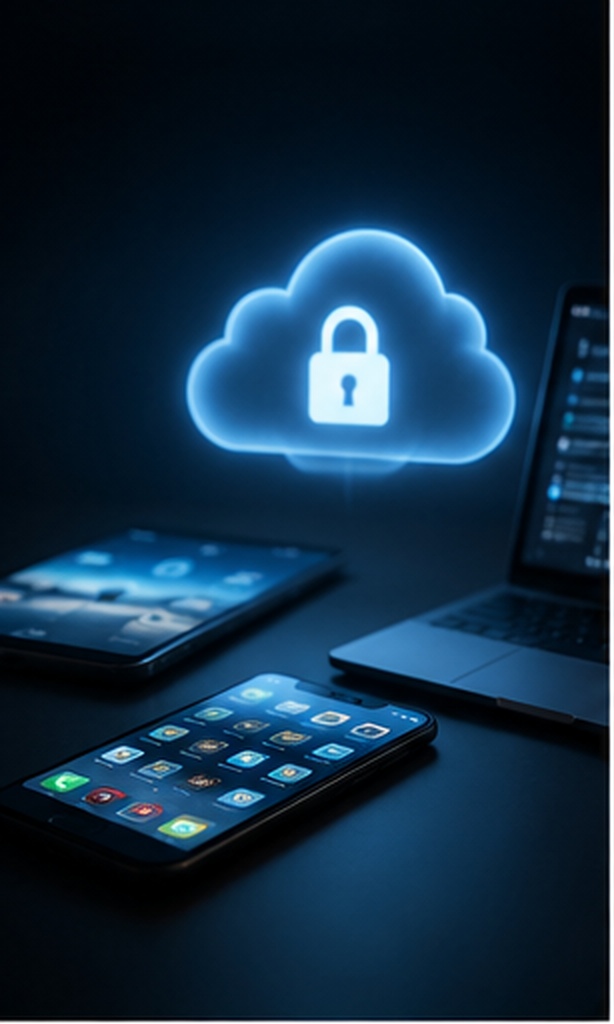 iPhone displaying iCloud Advanced Data Protection settings and end-to-end encryption controls