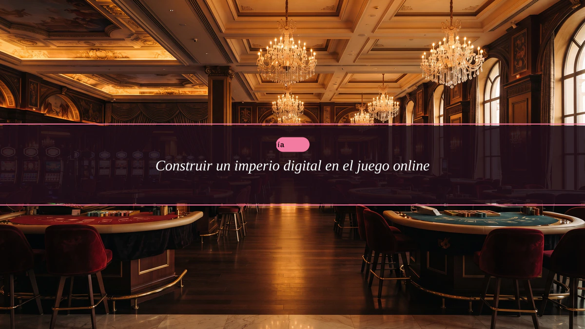 Construir un imperio digital en el juego online
