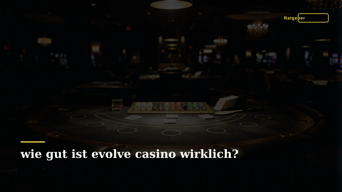 wie gut ist evolve casino wirklich?