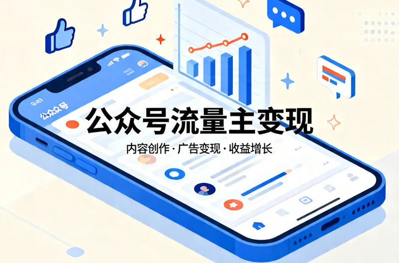 公众号流量主变现，掌握核心逻辑，稳步提升收益