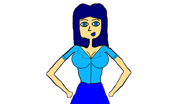 Pretty Blue Girl With 2018.png
