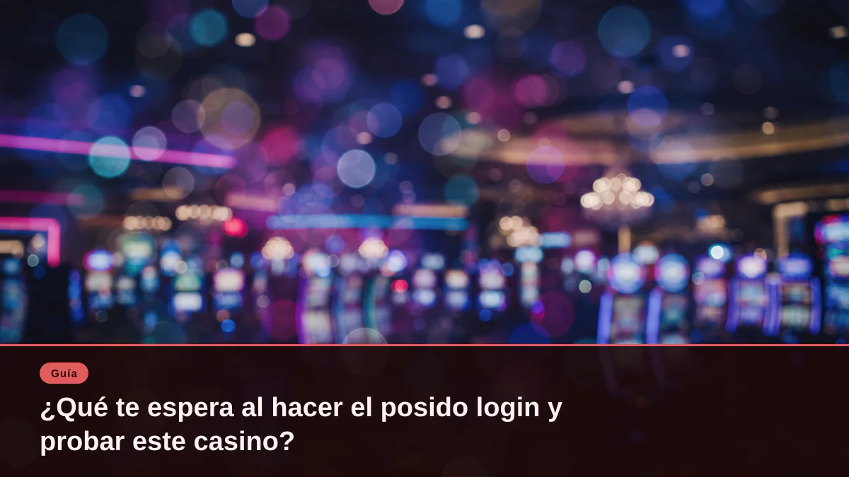 ¿Qué te espera al hacer el posido login y probar este casino?