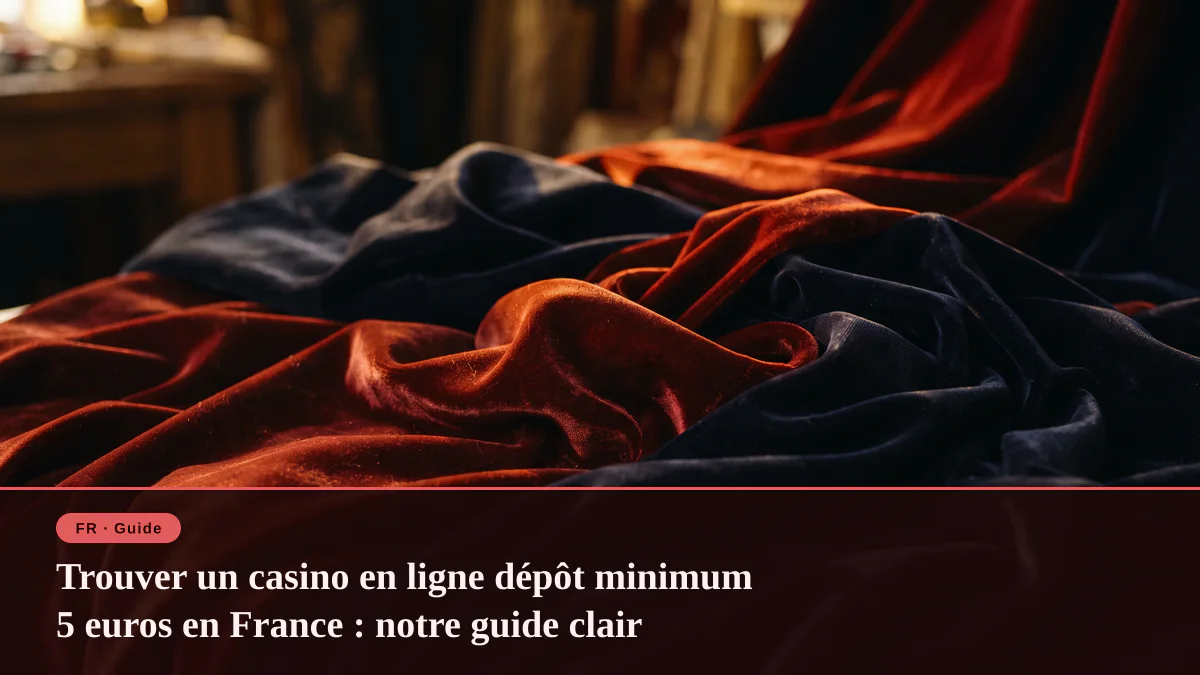 Trouver un casino en ligne dépôt minimum 5 euros en France : notre guide clair