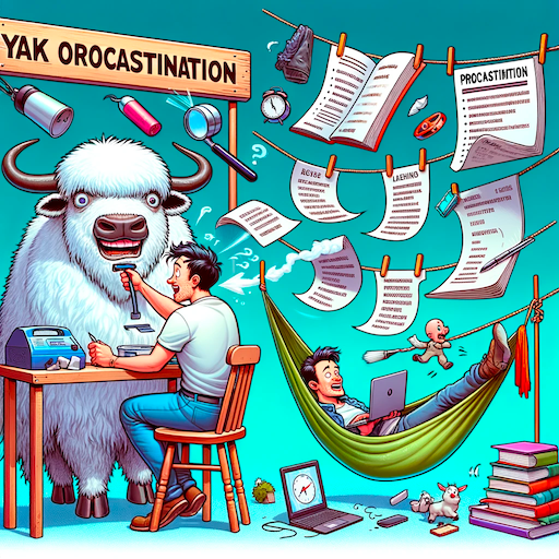 YakShaving and Procrastination | DALL.E