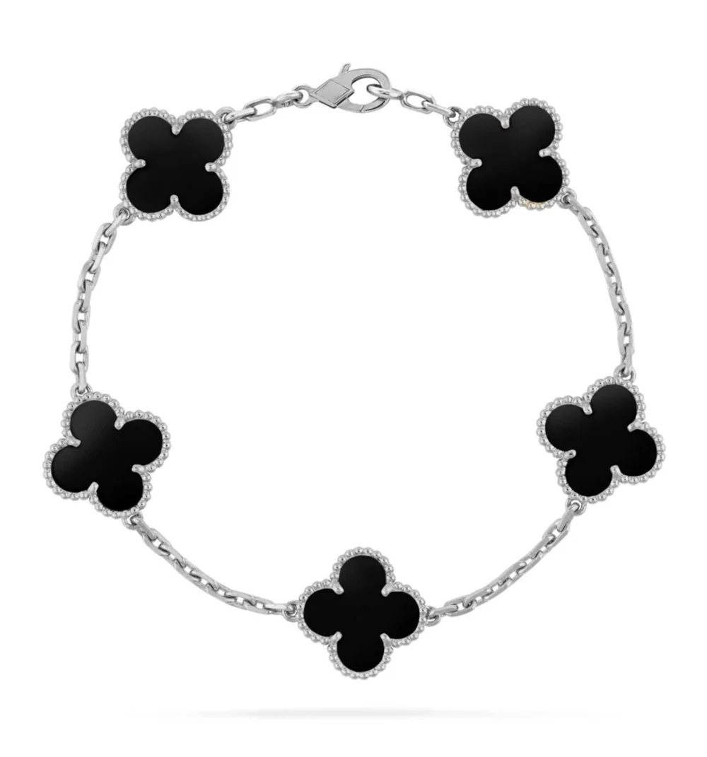 Van Cleef Bracelet Black and Silver