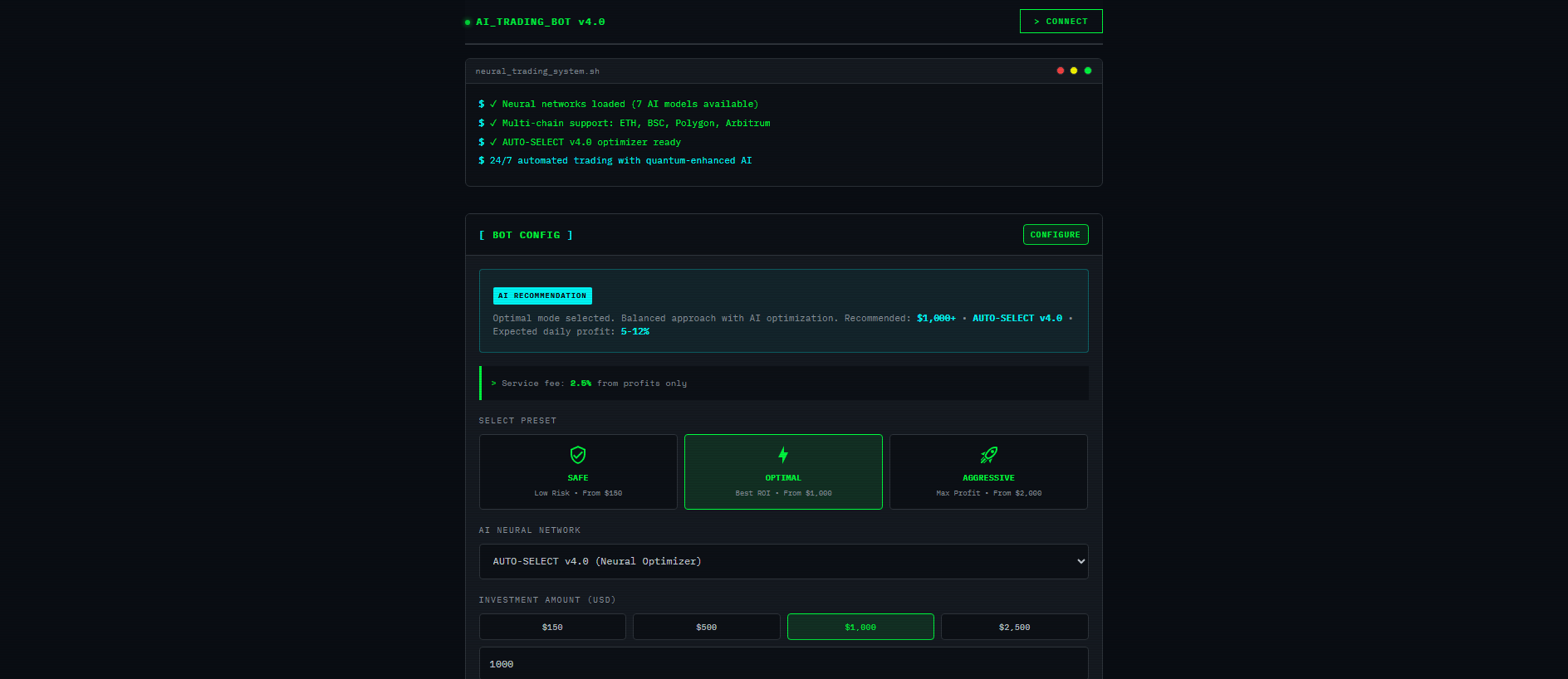 Stored capture of tradesmart.bot