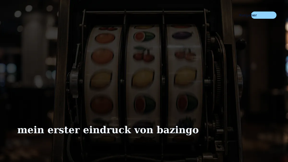 mein erster eindruck von bazingo