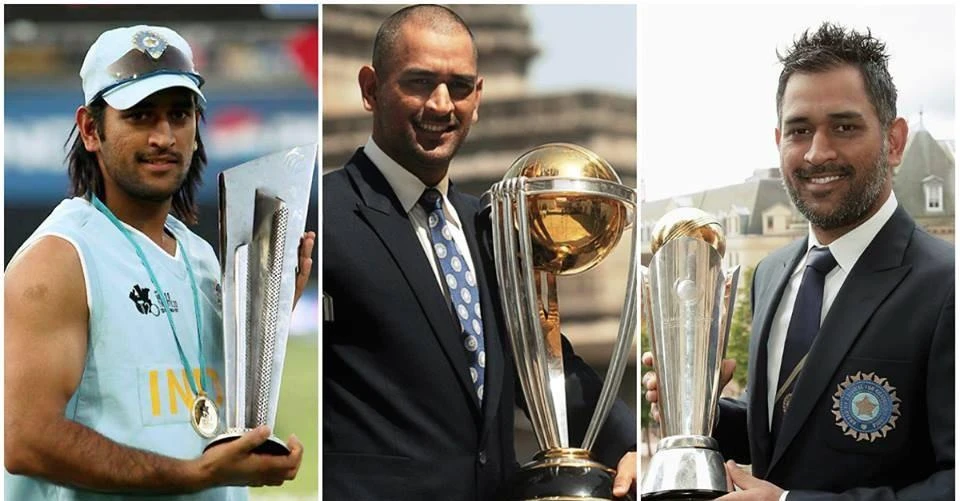 MS Dhoni ICC Trophy