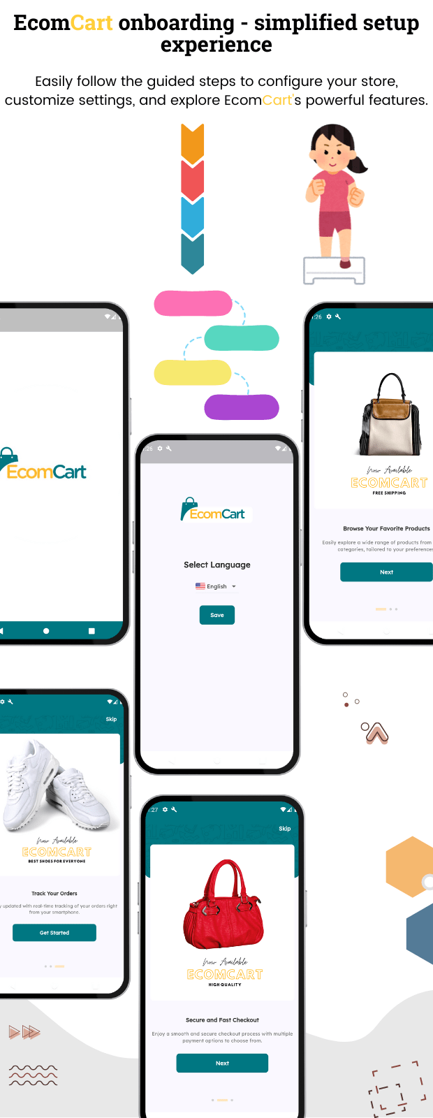 EcomCart - Flutter Modern eCommerce App Built with Laravel & Vue.js - Flutter Online Stores