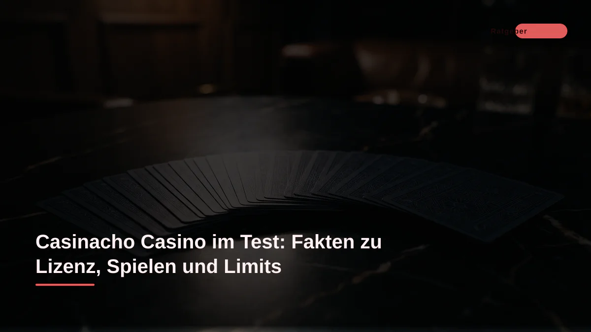 Casinacho Casino im Test: Fakten zu Lizenz, Spielen und Limits