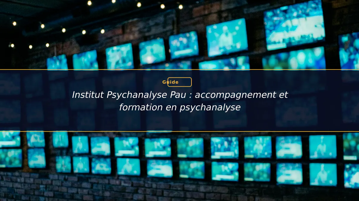 Institut Psychanalyse Pau : accompagnement et formation en psychanalyse