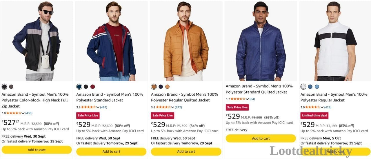 Symbol Jackets Starts – Just ₹529 | Top Unbeatable Deal Symbol Jackets Starts – Just ₹529 | Top Unbeatable Deal