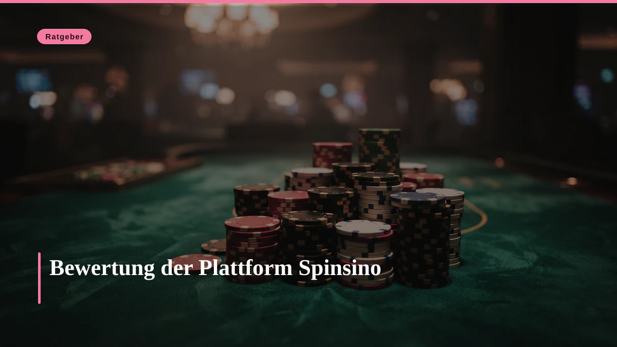 Bewertung der Plattform Spinsino
