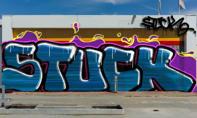 Graffiti artwork by STUCK1