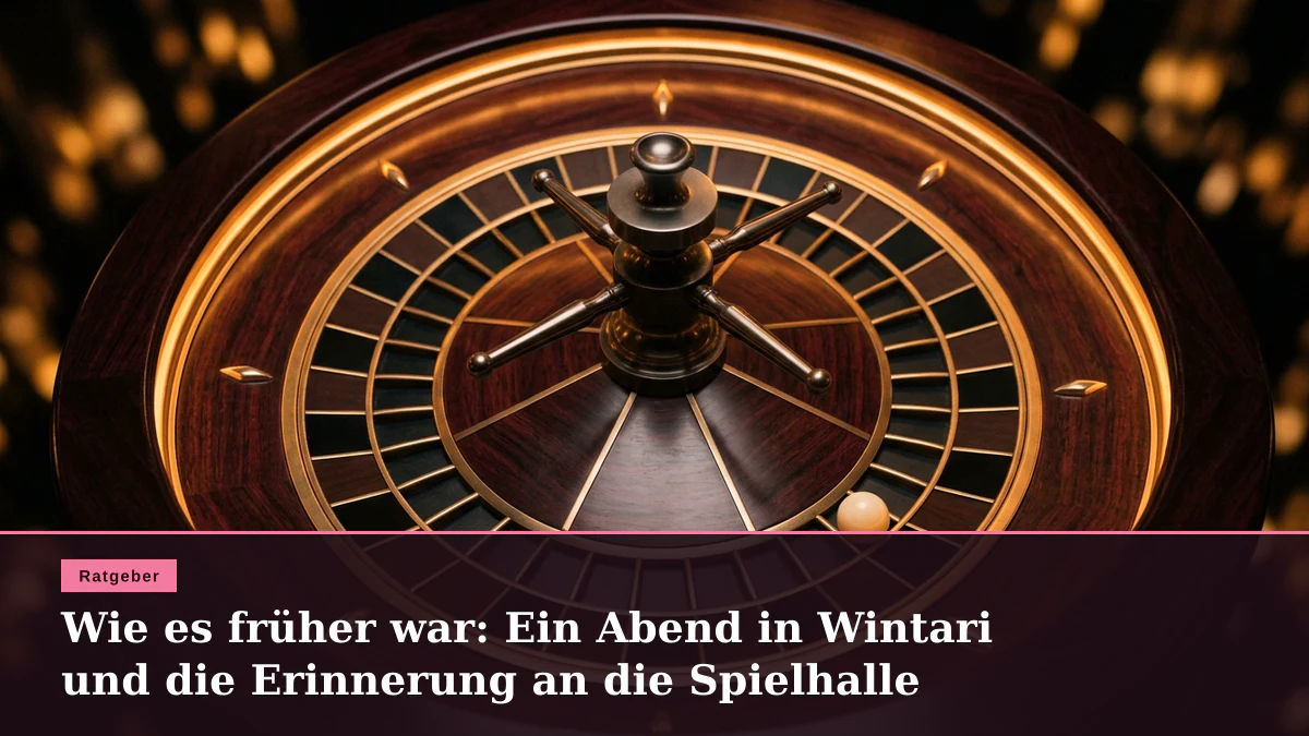 Wie es früher war: Ein Abend in Wintari und die Erinnerung an die Spielhalle