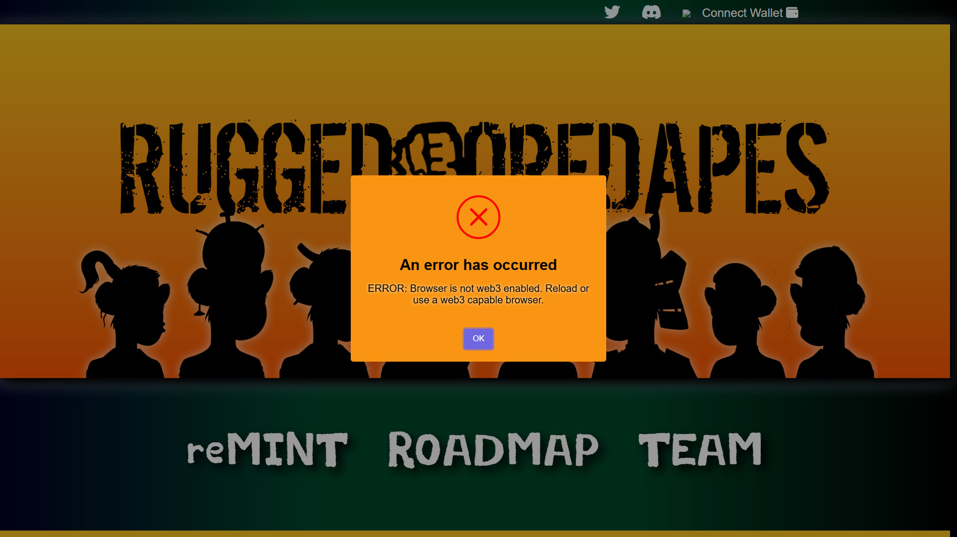 Stored capture of ruggedboredapes.club